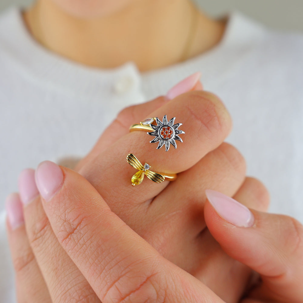 Bee & Bloom – Fidget ring