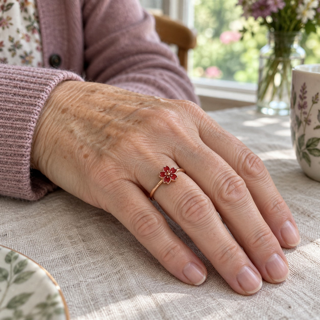 Blossom worn every day – image 3